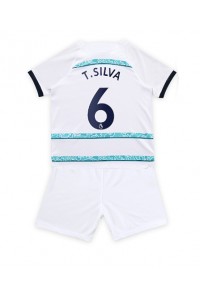 Fotbalové Dres Chelsea Thiago Silva #6 Dětské Venkovní Oblečení 2022-23 Krátký Rukáv (+ trenýrky)